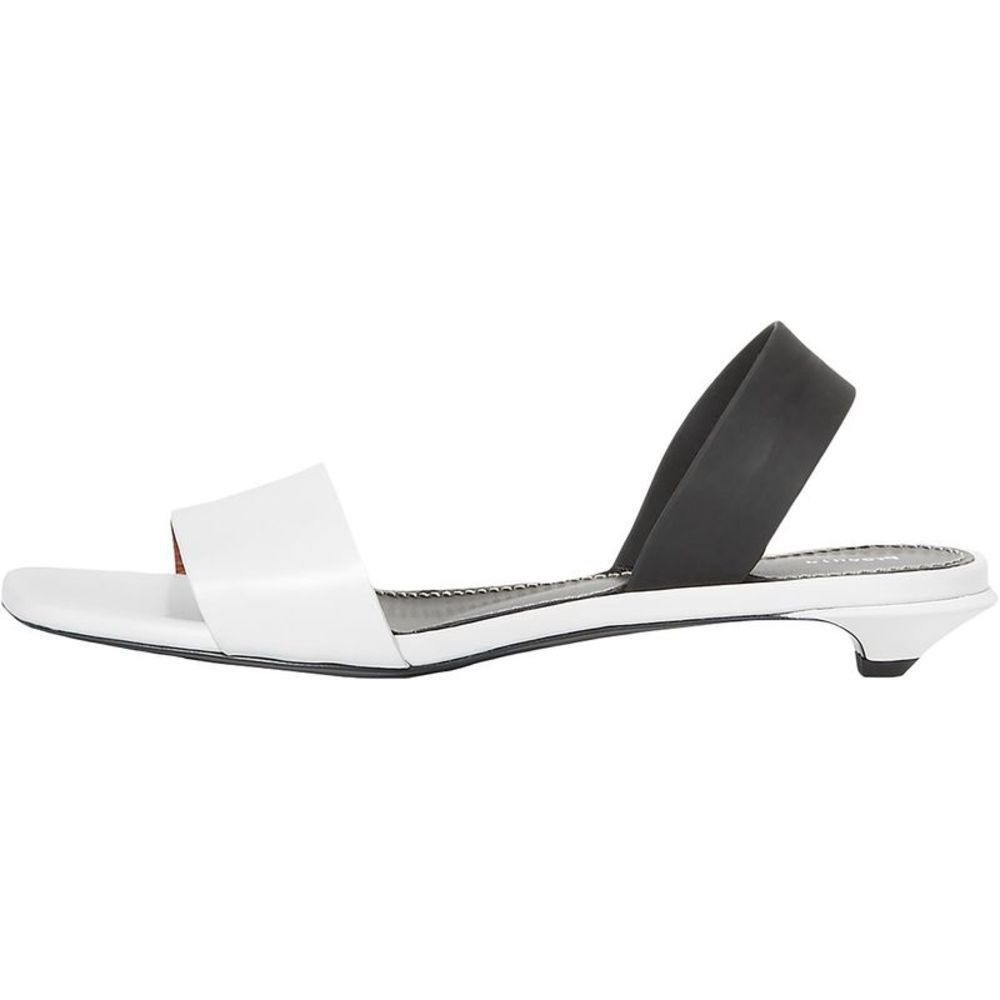 Proenza Schouler Womens PS3409A B/W Leather Slides Flat Sandals Shoes NWT - Picture 3 of 3
